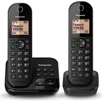 Panasonic KX-TGC422FRW, DECT-Telefon, Kabelloses Mobilteil, Freisprecheinrichtung, 120 Eintragungen, Anrufer-Identifikation, Weiß