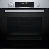 Bosch Serie 6 HBG578BS3 + PKC845FP1D, Zonen-Induktionskochfeld, 4 Zone(n), Glaskeramik, Schwarz, Berührung, 79,5 cm