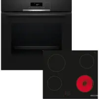 Bosch Serie 2 HBD271FB67, Zonen-Induktionskochfeld, 4 Zone(n), Keramik, Schwarz, Berührung, 59,2 cm