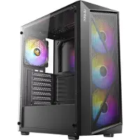 Antec AX67 ARGB PC Gehäuse Midi Tower Gaming ATX, schwarz