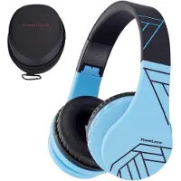 PowerLocus P1 kabellose Kopfhörer für Kinder (blau-schwarz)