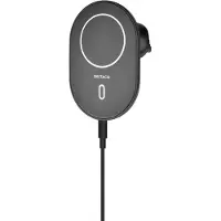 Deltaco QI-1035, Auto, USB, 12 V, Kabelloses Aufladen, Schwarz
