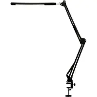 INF LED Schreibtischleuchte mit verstellbarem Schwenkarm Schwarz
