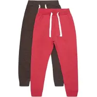 Minymo Jogginghosen - 2er-Pack - Tomatenpüree - - 7 Jahre (122) - Jogginghosen