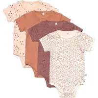 Pippi Baby Bodys k/ä - 4er-Pack - Burlwood - - 56 - Body K/Ä