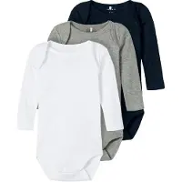 Name it Body "NBNBODY 3P LS SOLID NOOS" Packung, 3 Stk.