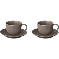 Blomus Kaffeetasse mit Untertasse Kumi 2 Stück