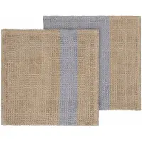 Blomus Spültuch "GANO, aus 100% Baumwolle, GOTS organic, zertifiziert durch BCS 35020" 25x25 cm, Spültücher bestehend aus zwei verschiedenen Mustern