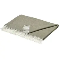 Blomus Finho Plaid 130x200 Dunkelheit Olive - , Grün, für Wohnzimmer, Stoff / Textil