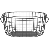 Blomus Aufbewahrungskorb Kago Rund Anthracite M