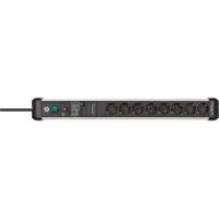 Brennenstuhl 1391010800, 3 m, Drinnen, Abgewinkelt, IP20, Schwarz, Silber, 8 AC-Ausgänge