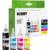 KMP 1555,0005, Kompatibel, Cyan, Magenta, Gelb, Schwarz, Brother, BTD180BK, BTD180C, BTD180M, BTD180Y, 7500 Seiten, 15000 Seiten