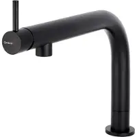 Caressi CA109BK ECO Küchenarmatur, Einhebelmischer, Schwarz