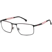 Carrera 8925 57/18/140 Matte Schwarz Rot Metallrahmen Herren 8925