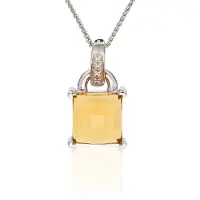 Orphelia Damen-Kette aus 925er Sterlingsilber mit Anhänger – Silber ZH-4629