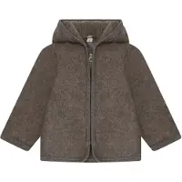 Huttelihut Wollfilz-Jacke Merinowolle, Brown Melange, 68