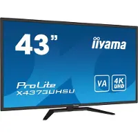 Iiyama ProLite X4373UHSU-B1, 108 cm (42.5"), 3840 x 2160 Pixel, 4K Ultra HD, 3 ms, Schwarz