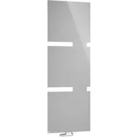 Kermi Design-Heizkörper „Tano“ 60 × 180 cm, links in glanzsilber Metallic