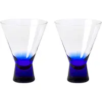 Broste Copenhagen Konus Cocktailgläser 20cl blau 6er-Set