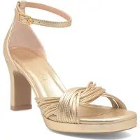 Unisa SELENA_LMT PLATINO, Sandaletten in Gold für Damen, Größe 41