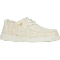 HEY DUDE Halbschuhe Damen Wendy Weiß Textilien