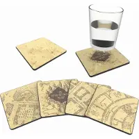 Epee Harry Potter - Pack de 4 sous-verres thermoréactifs Carte du Maraudeur