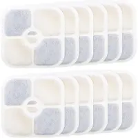OEM Kat Wasserfilter für PIXI-Fontäne, 12er Pack, 8,4x8,4 cm, für Katzen Wasserbecken Accessoires