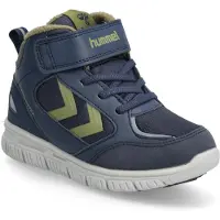 Hummel X-Light 2.0 Mid Tex Waterproof Jr Klett Winterstiefel Schuhe Sneaker blau/grün/weiß 229877-7381, Schuhgröße:38 EU