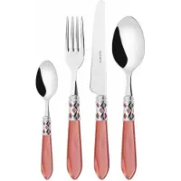 Casa Bugatti aladdin chromring, besteckset 24 tlg. mit kupfergriff griff, galeriebox,