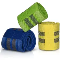 Mascot 3er-Set: Widerstandsbänder in Gelb/ Grün/ Blau - onesize
