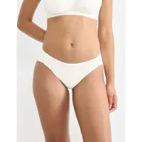 Sloggi Slip "ZERO Feel Pure High leg", Damen, Gr. XL, weiß (silk weiß), Single Jersey, Obermaterial: 54% Modal, 24% Polyamid, 22% Elasthan, Unterhosen Slip, natürlich und unsichtbar