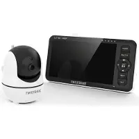 Twistshake Babyfon mit Kamera und Audio, 5,5 Zoll Full HD, Nachtsicht, Temperatursensor, Zweiwegekommunikation