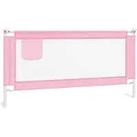 Syfax Kleinkind-Bettschutzgitter Rosa 180x25 cm Stoff
