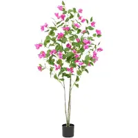 StarTech.com Künstlicher Bougainvillea-Baum - Kunstbaum - Real-Touch-Blätter - 1,8 m - PVC - Für Fotostudio, Zuhause & Außenbereich