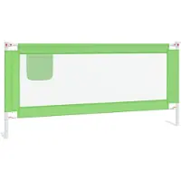 Syfax Kleinkind-Bettschutzgitter Grün 200x25 cm Stoff