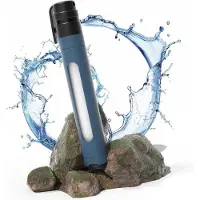 OEM Outdoor-Wasserfilter für Camping und Notfall mit Sichtfenster - 3000L Filter in Blau