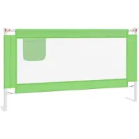 Syfax Kleinkind-Bettschutzgitter Grün 160x25 cm Stoff