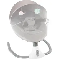 StarTech.com Babyschaukel - Elektrische Babywippe - Bluetooth Musik & USB - Fernbedienung mit Timer - 4 Neigungswinkel - 3-Punkt-Gurt bis 20 kg - Grau