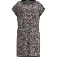 Tom Tailor Nachthemd , Damen, Gr. 42, N-Gr, braun, mittel, allover, Single Jersey, Obermaterial: 95% Viskose, 5% Elasthan, Kleider Nachthemd, atmungsaktiv, Viskosemix