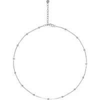 Jacques Lemans Collier 925/- Sterling Silber ohne Stein 38+5cm Glänzend CAI Weiß
