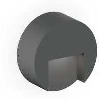 Wever & Ducre Außenwandleuchte Reto 0.8, dimmbar, schwarz, Aluminium, Modern, Wandleuchte außen