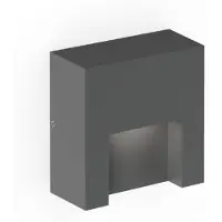 Wever & Ducre Außenwandleuchte Reto 0.8, dimmbar, schwarz, Aluminium, Modern, Wandleuchte außen
