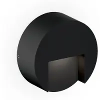 Wever & Ducre Außenwandleuchte Reto 0.8, dimmbar, schwarz, Aluminium, Modern, Wandleuchte außen