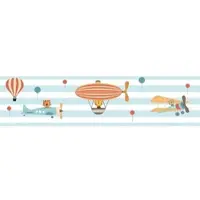 A.S. Création Bordüre "Flying Party" Motiv abstrakt naturalistisch glatt Tapete Kinder Borte Wohnzimmer Schlafzimmer Küche Design Kinderzimmer
