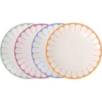 Villeroy & Boch Frühstücksteller "Frühstücksteller Fleur Couleur ø 21,2 cm 4er Set bunt"