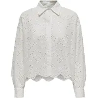 ONLY Hemd Valais 15269568 Weiß Loose Fit