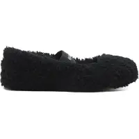 Moon Boot für Damen. 80D2400010 Schwarze Shearling Ballerinas (41), Leder, Wohnung, Keine, Lässig