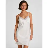 Hunkemoller Peonie Slipdress Satin Weiß
