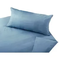 Cotonea Satin Bio Bettwäsche Superbe 135x200 cm + 80x80 cm | enzian - blau