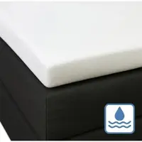 BETTWARENSHOP wasserdichter Moltonschoner für Matratzentopper 90x190 - 100x200 cm, für 4-10 cm Höhe
